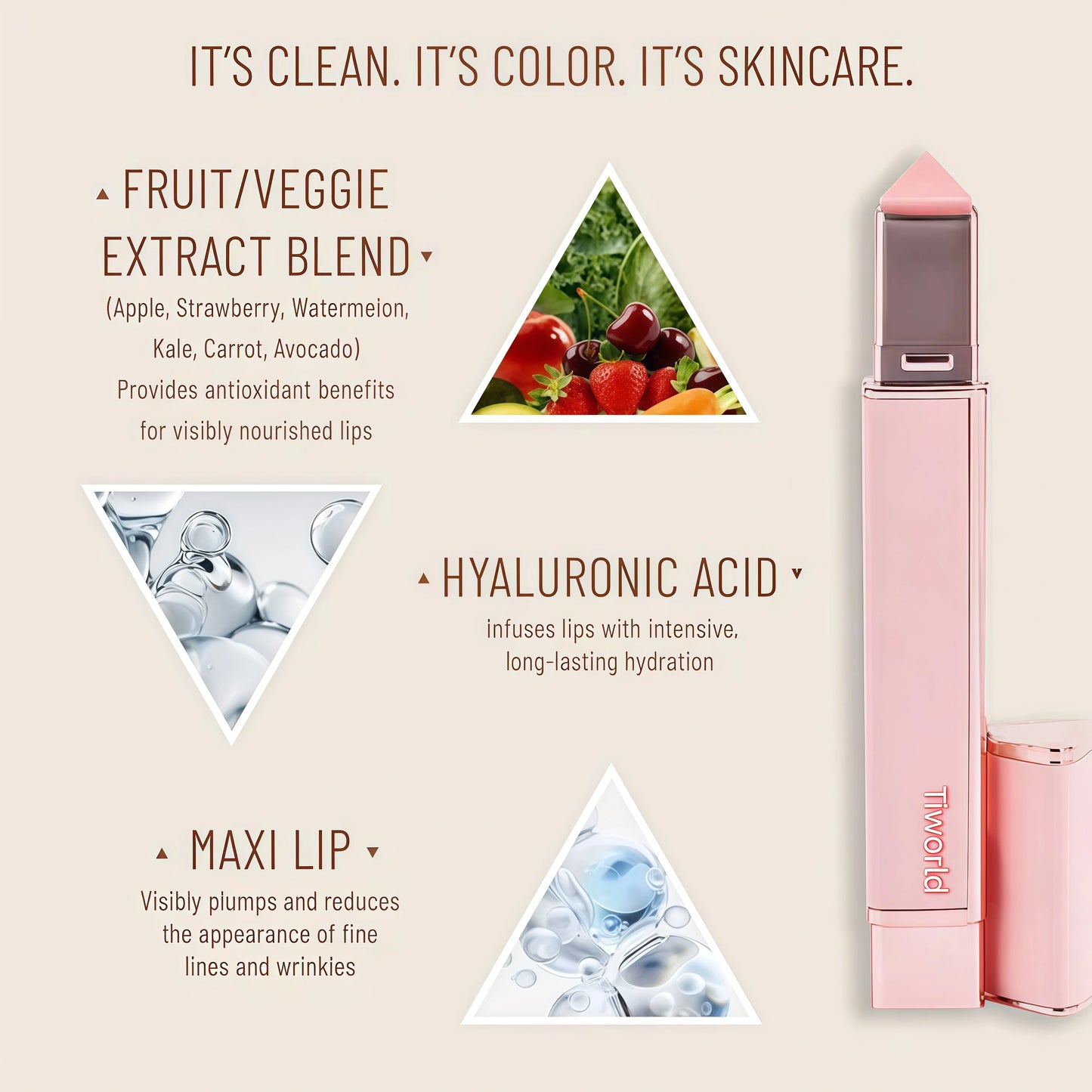🔥The last 3 hours-Buy one get one free Tiworld™ Plump and glossy lip gloss