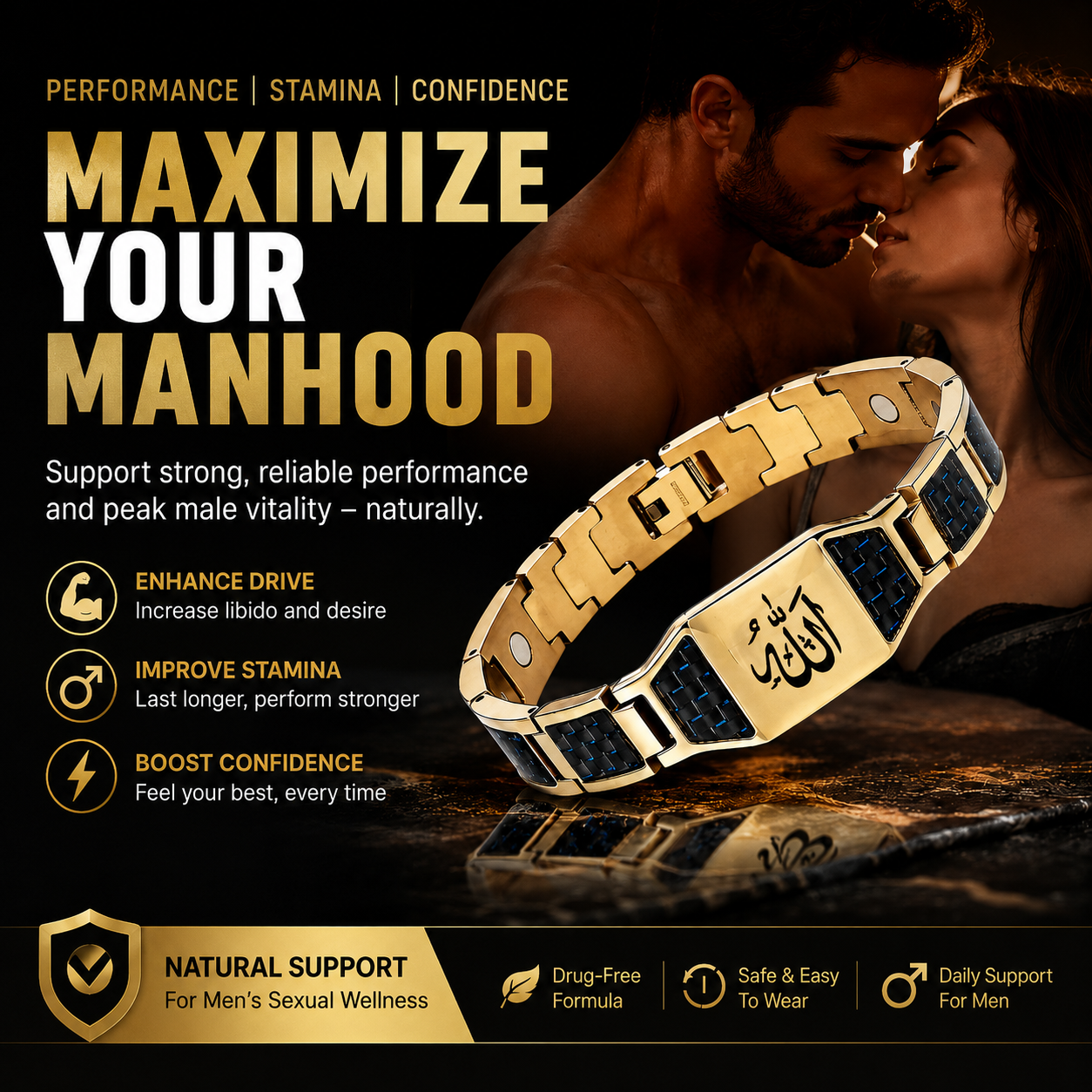 ✨🔥Men’s Strength & Vitality Bracelet Upgrade Your Energy, Style, and Confidence