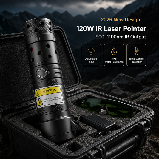 🔥2026 Brand New 120W 900-1100nm High-Power IR Laser Pointer