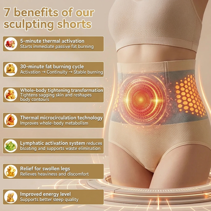 💞Yagoo™ 4-in-1 Shaping and Fat-Burning Microfiber Shorts