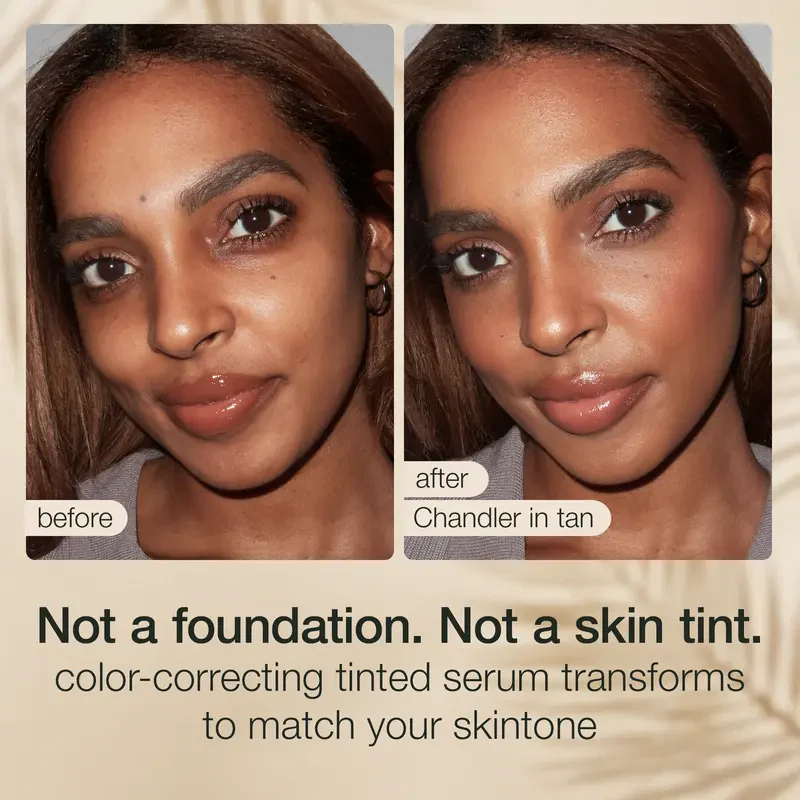 CC Color-Correcting Tinted Serum - Lightweight,Shade-Adaptive Coverage with 24H Hydration &16H Waterproof Wear