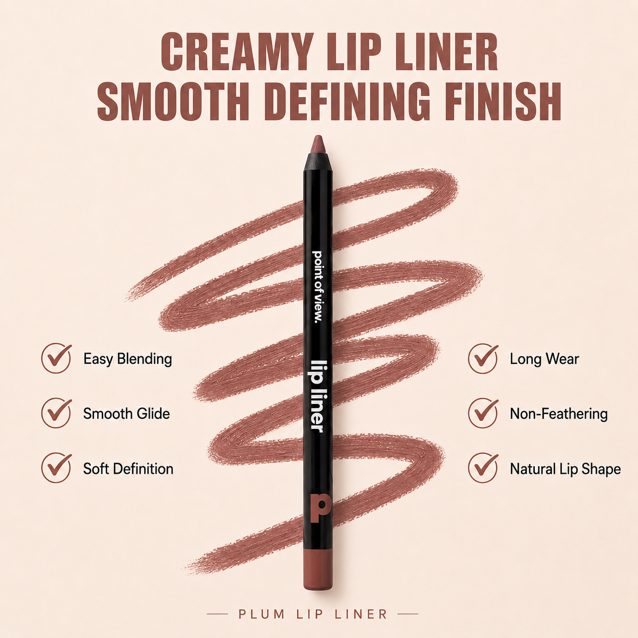 24HR Smooth Lip Liner - Precise Definition, All-Day Wear