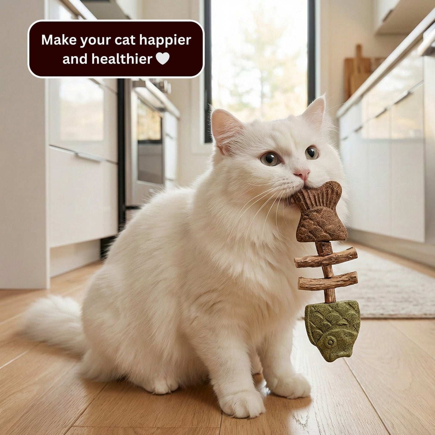 Let Your Cat Brush Their Own Teeth! 🦷🐱Catnip & Silvervine Chew (Buy 1 Get 1 FREE)