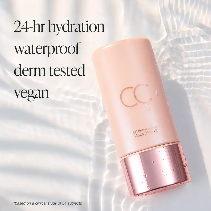 CC Color-Correcting Tinted Serum - Lightweight,Shade-Adaptive Coverage with 24H Hydration &16H Waterproof Wear