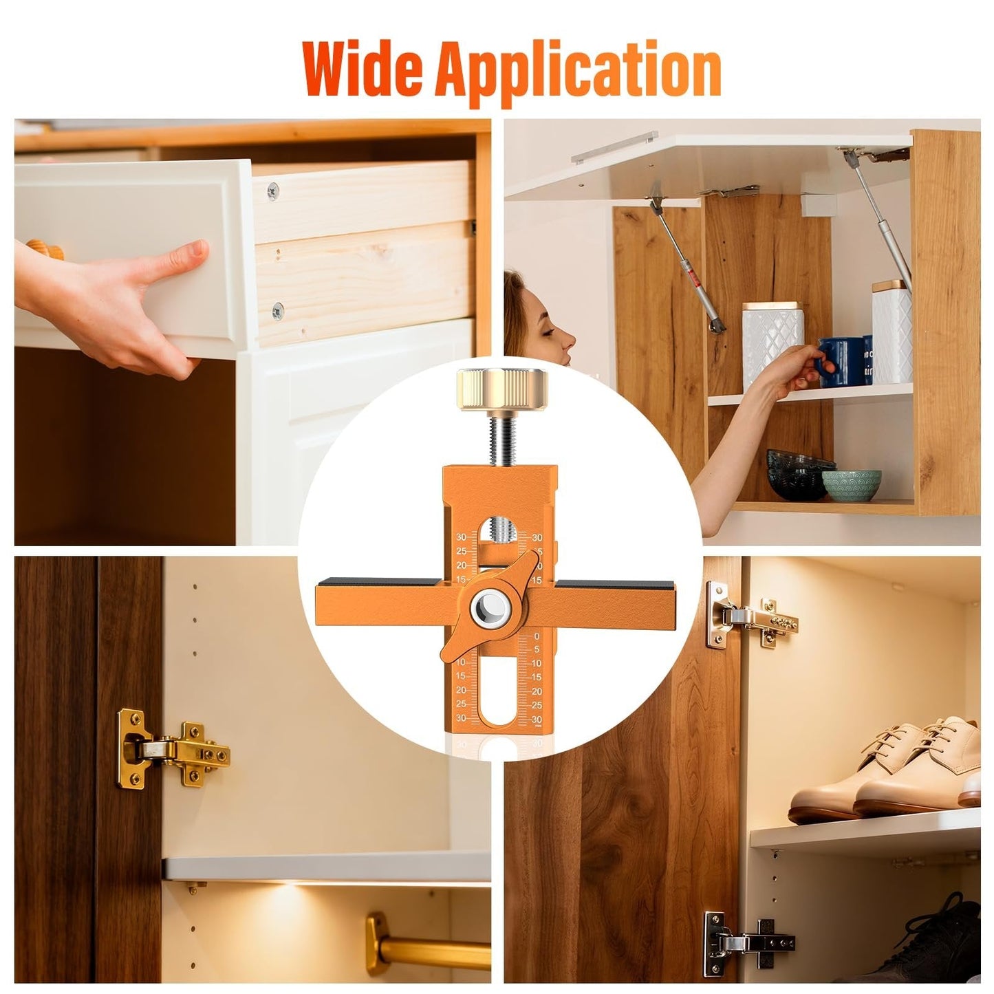 Multifunctional Cabinet Door Installation Aid
