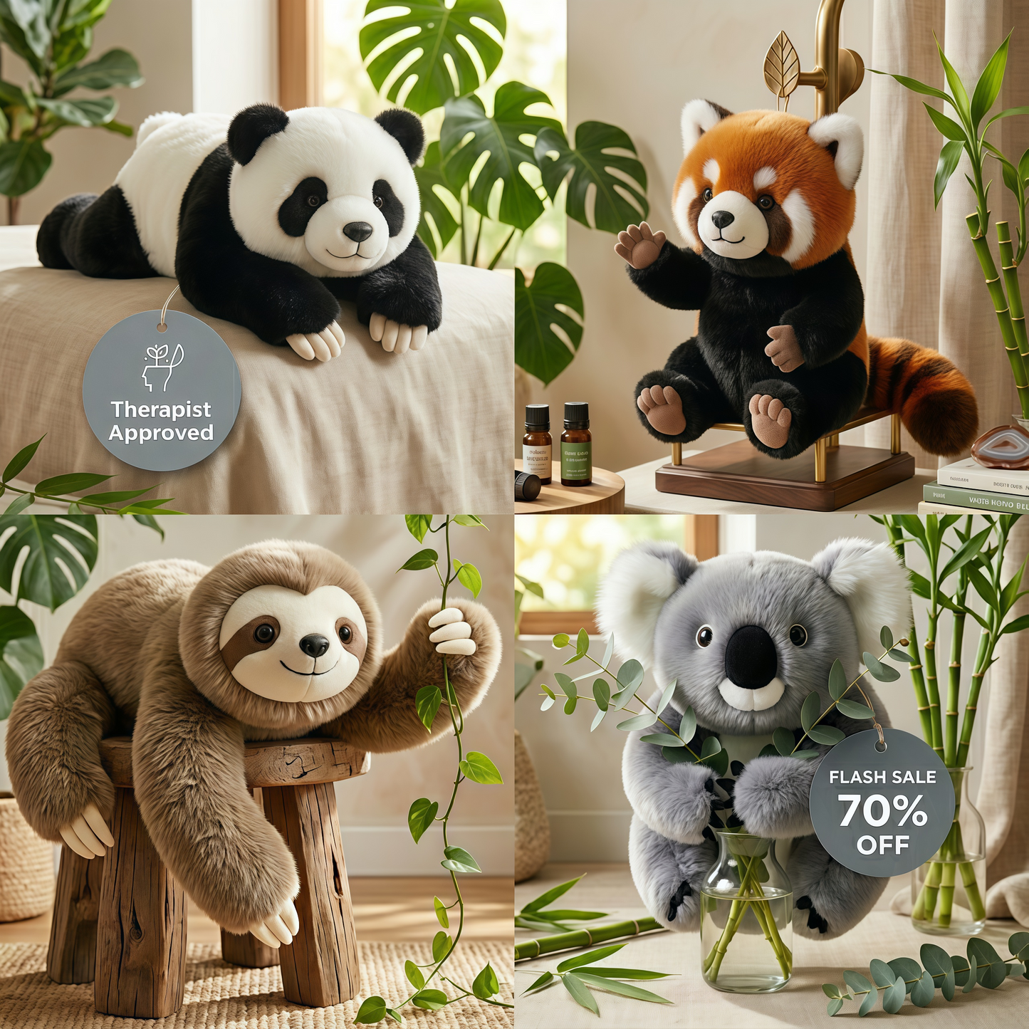 🔥Limited-time offer: Enjoy 70% off for the last 3 hours! Plush weighted animals
