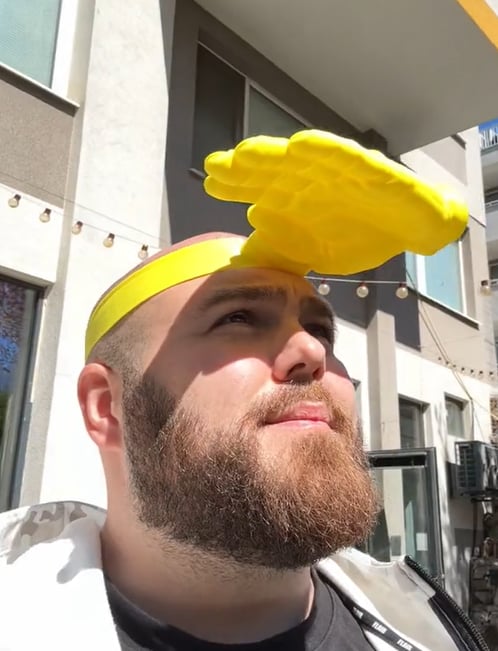 🏆🔥2026 Must-Have: Palm-Sized Sun Hat — 😂Bring the Fun, Steal the Spotlight！！！