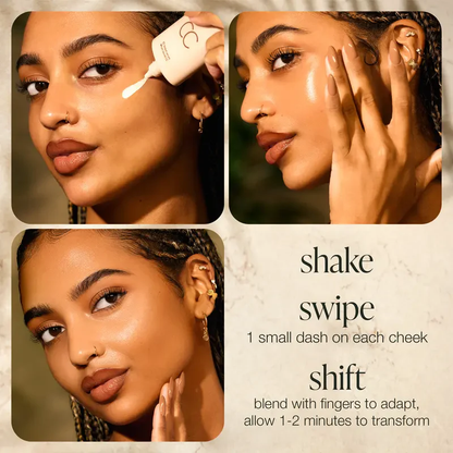 CC Color-Correcting Tinted Serum - Lightweight,Shade-Adaptive Coverage with 24H Hydration &16H Waterproof Wear